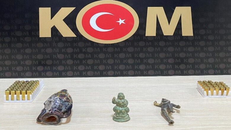  Kars Emniyetinden Tarihi Eser ve Silah Operasyonu