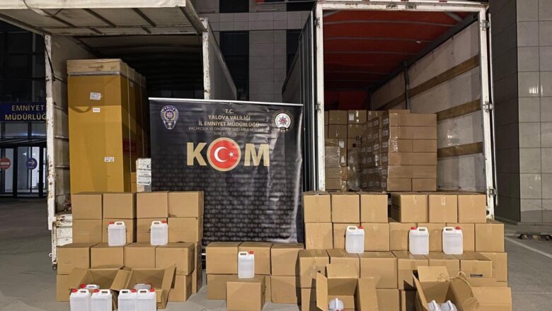 Yalova’da Kaçak Etil Alkol Operasyonu: 1.500 Litre Ele Geçirildi