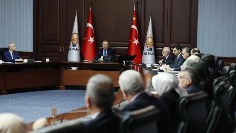  AK Parti MYK Cumhurbaşkanı Erdoğan Başkanlığında Toplanıyor