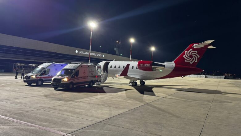 Ambulans Uçakla Hayat Kurtaran Gece: İki Hasta Güvenle Nakledildi