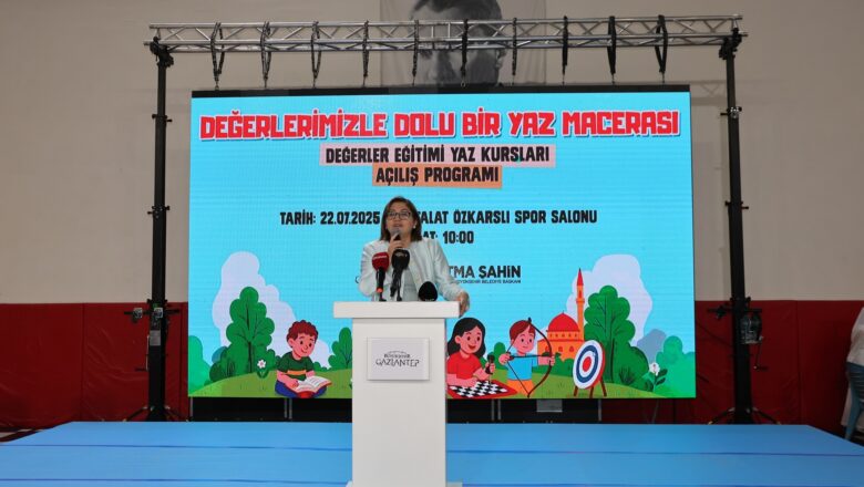  Gaziantep Büyükşehir’den Yaz Tatilinde 12 Bin Öğrenciye Değerler Eğitimi