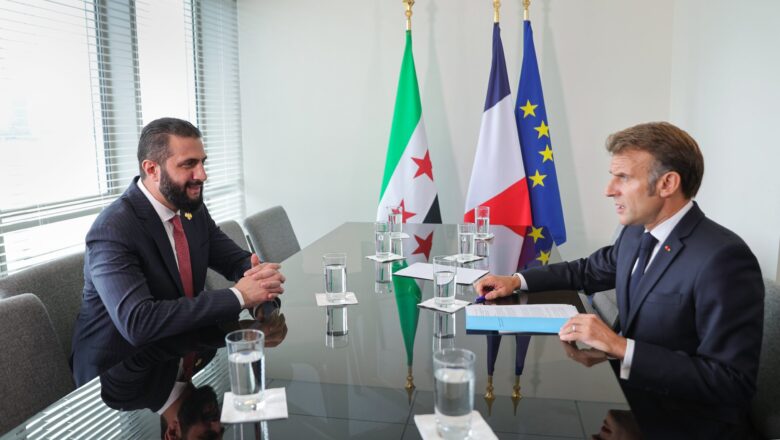  Suriye Cumhurbaşkanı Şara, Macron ile New York’ta Görüştü