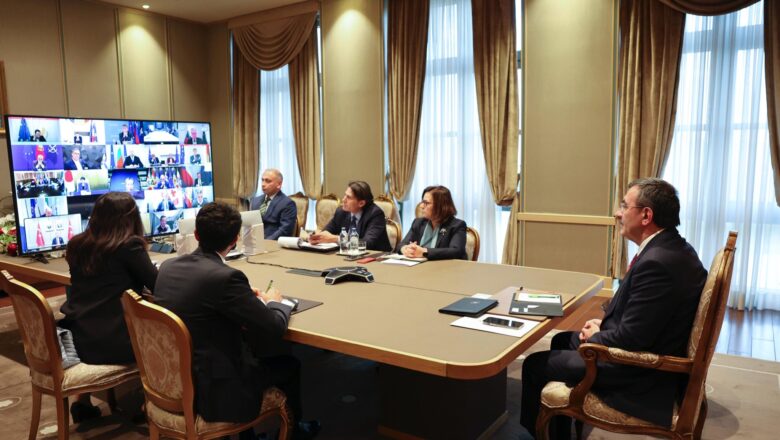  Cevdet Yılmaz, Ukrayna Konulu ‘Gönüllüler Koalisyonu’ Liderler Zirvesi’ne Katıldı