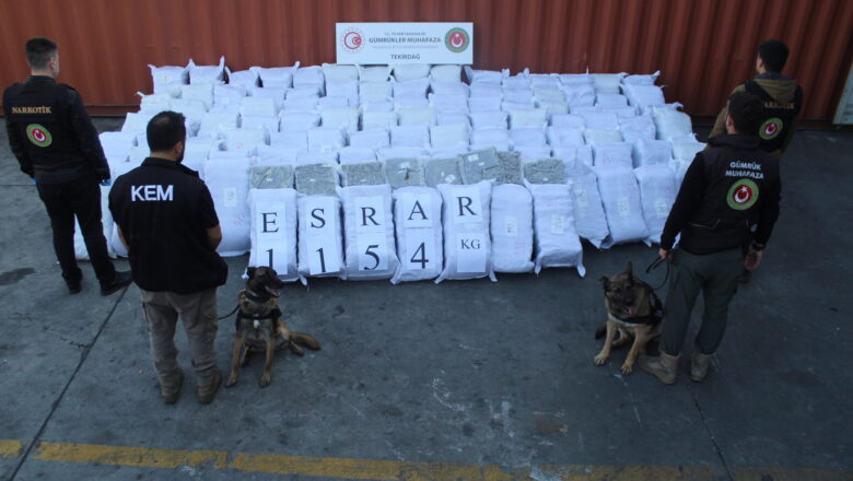  Edirne ve Tekirdağ’da 809 Milyon TL Değerinde Uyuşturucu Ele Geçirildi