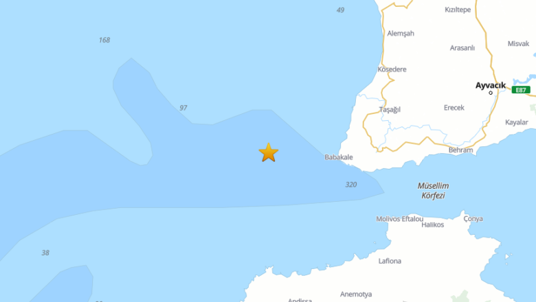 Çanakkale Ayvacık Açıklarında 4 Büyüklüğünde Deprem