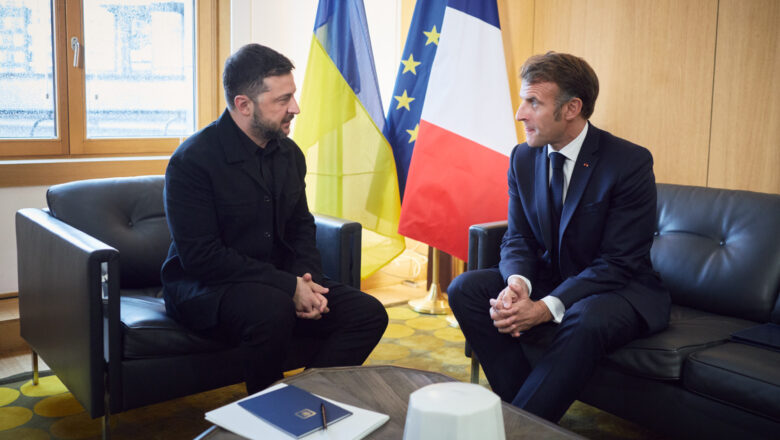  Zelenskiy ve Macron Brüksel’de Bir Araya Geldi