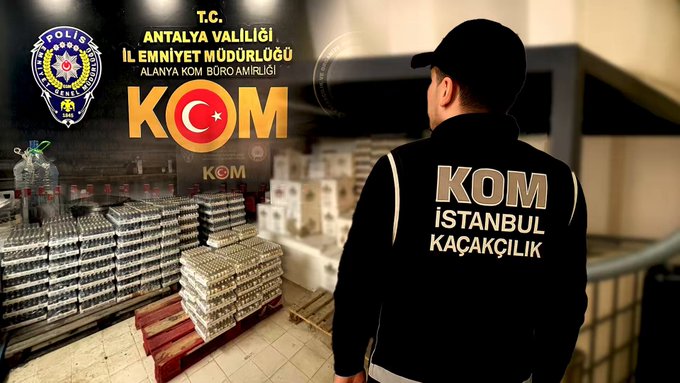  81 İlde Kaçak Ve Sahte Alkol Operasyonu: 179 Şüpheli Hakkında İşlem Yapıldı