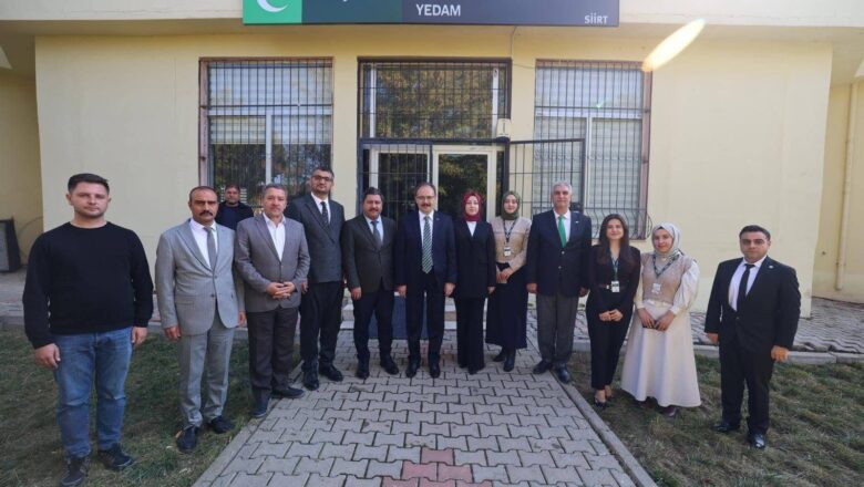  Siirt Valisi Dr. Kemal Kızılkaya ve Eşi Nurten Kızılkaya, Yeşilay YEDAM Merkezini Ziyaret Etti