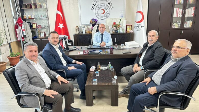 AK Parti Siirt İl Başkanı Bahri Caner Özturan’dan Kızılay Siirt Şubesine Ziyaret