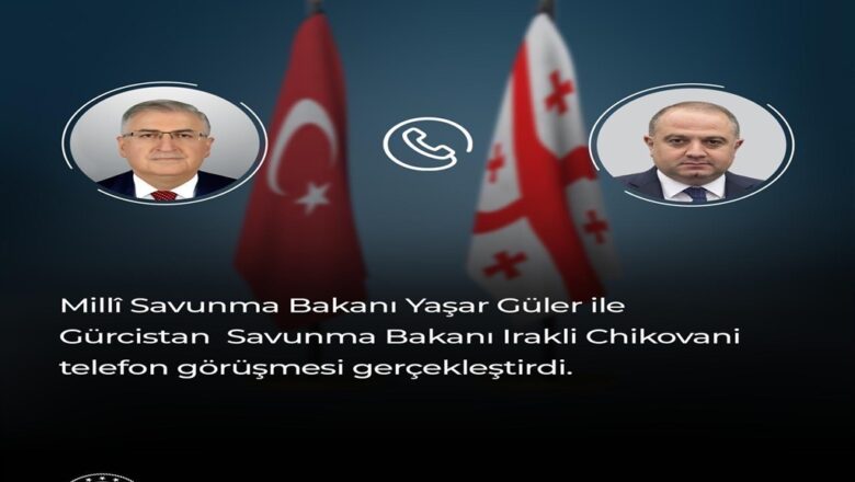  Bakan Güler, Gürcistanlı Mevkidaşı ile Görüştü