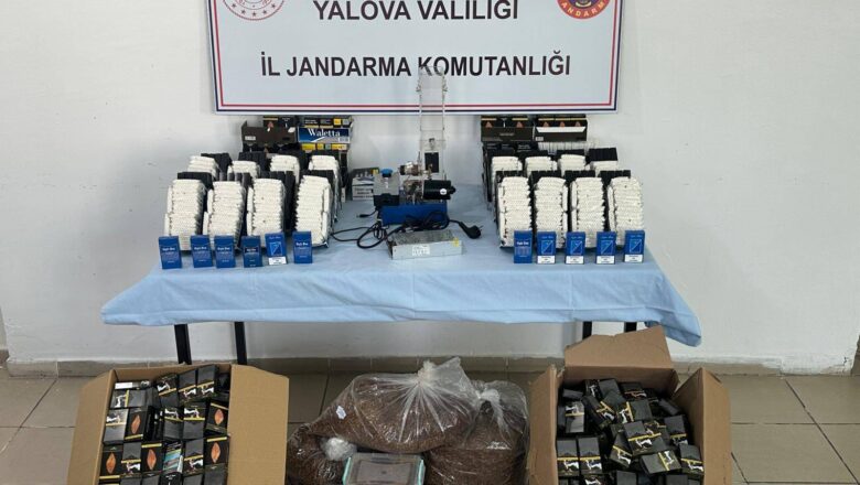  Yalova’da Kaçak Tütün Operasyonu: 27 Bin Doldurulmuş Makaron Ele Geçirildi