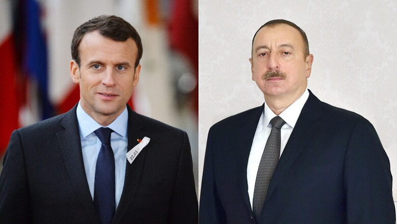 Aliyev ve Macron Nahçıvan Saldırısını Görüştü
