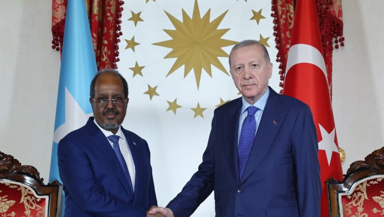  Cumhurbaşkanı Erdoğan, Somalili Mevkidaşı Mahmud ile İstanbul’da Bir Araya Geldi