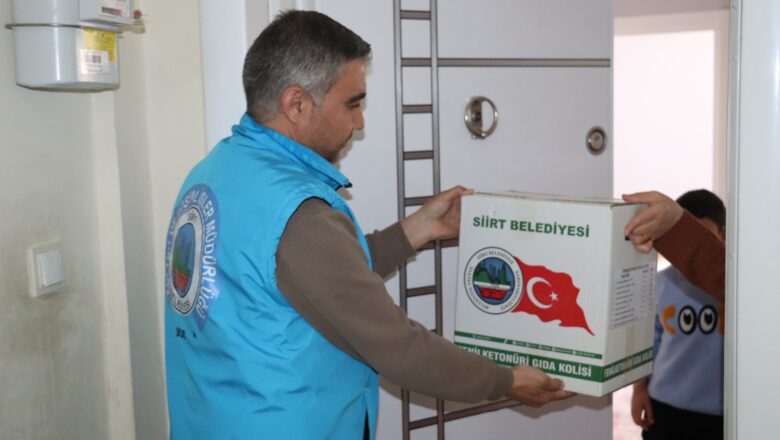  Siirt Belediyesinden Çölyak ve Fenilketonüri Hastalarına Kesintisiz Gıda Desteği