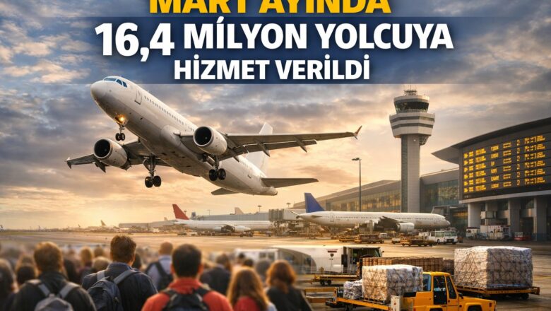  Mart Ayında Havalimanlarında 16,4 Milyon Yolcuya Hizmet Verildi