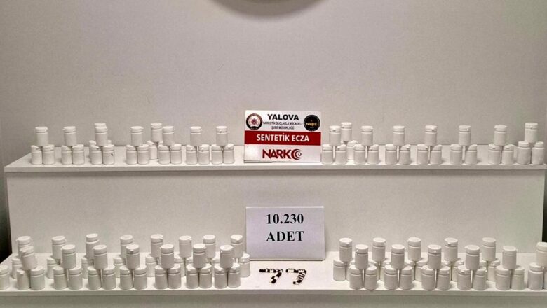  Yalova’da Uyuşturucu Operasyonu: 10 Bin 230 Adet Hap Ele Geçirildi