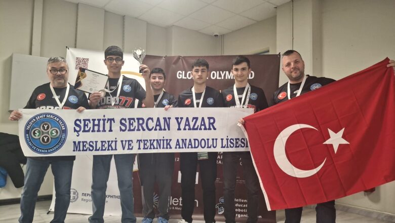  Yalovalı Öğrenciler Yunanistan’da Robot Yarışmasında Derece Aldı
