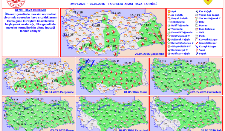  Meteoroloji’den Kritik Uyarı: Sıcaklıklar Sert Düşecek, Kar ve Sağanak Geliyor