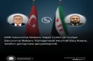 Bakan Yaşar Güler, Suriyeli Mevkidaşı Ebu Kasra ile Görüştü