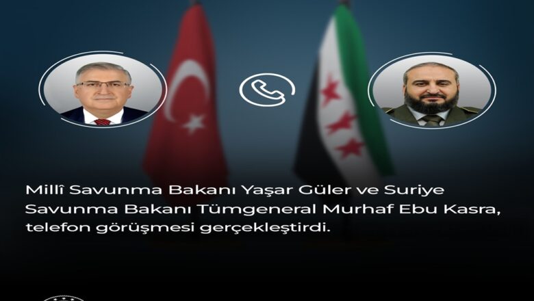  Bakan Yaşar Güler, Suriyeli Mevkidaşı Ebu Kasra ile Görüştü