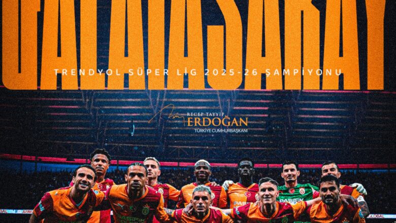  Cumhurbaşkanı Erdoğan’dan Şampiyon Galatasaray’a Tebrik Mesajı