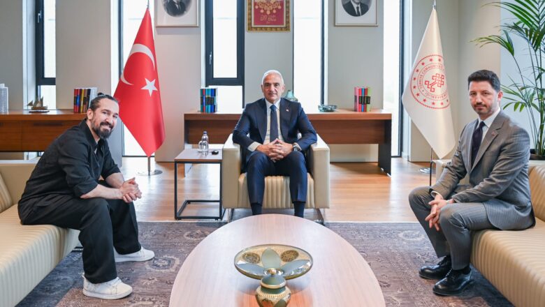  Kültür ve Turizm Bakanı Ersoy, Doğukan Manço ile Barış Manço Müzesi’ni Görüştü