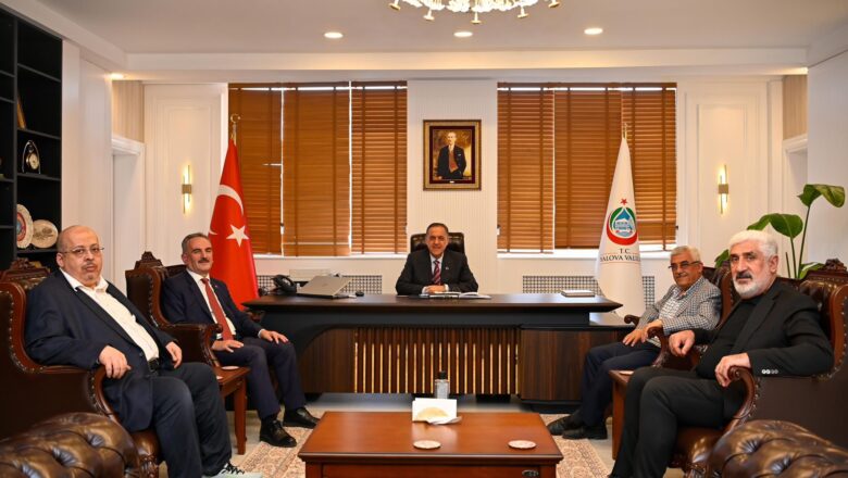  Yalova Valisi Dr. Ahmet Hamdi Usta’ya Makamında Ziyaretler