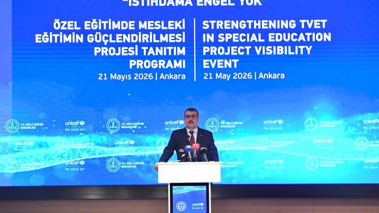  Milli Eğitim Bakanlığı’ndan Özel Çocuklara Mesleki Gelecek: Özel Eğitimde Mesleki Eğitimin Güçlendirilmesi Projesi Tanıtıldı