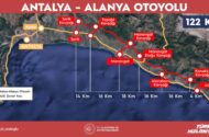 Antalya-Alanya Otoyolu Projesinde Yüzde 30 Fiziki İlerleme Sağlandı