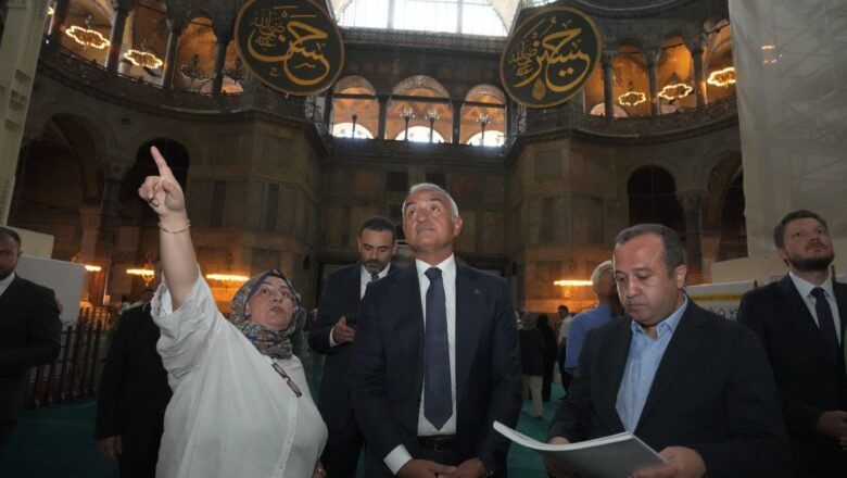  Bakan Ersoy Ayasofya’daki Tarihi Restorasyonun Detaylarını Açıkladı