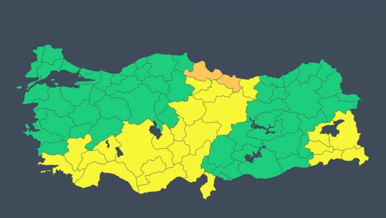 İçişleri Bakanlığı’ndan Çok Sayıda İl İçin Kuvvetli Sağanak Ve Fırtına Uyarısı