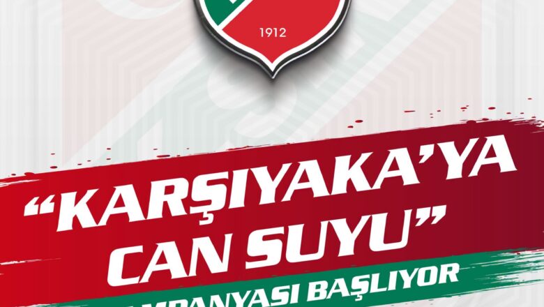 Karşıyaka Basketbol Şubesi İçin ‘Can Suyu’ Kampanyası Başlatıldı: İlk Destek Folkart’tan
