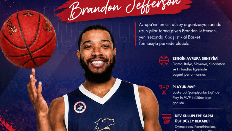  Kipaş İstiklal Basket, Brandon Jefferson Transferini Resmen Duyurdu