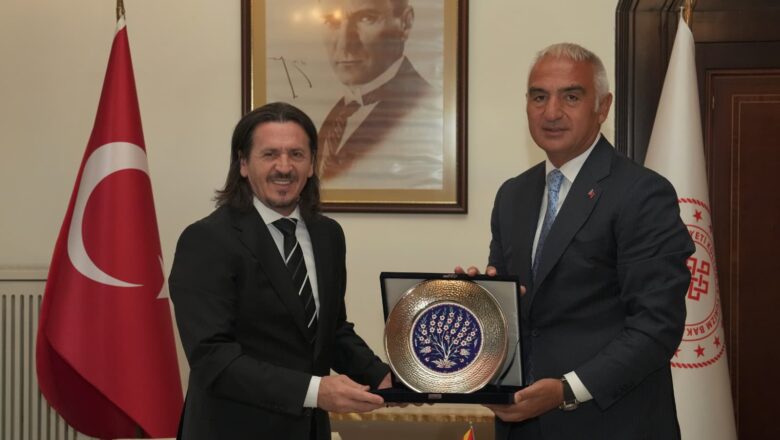 Bakan Ersoy Kuzey Makedonyalı Mevkidaşı Süleymani İle Görüştü