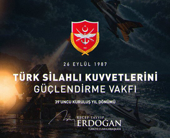  Cumhurbaşkanı Erdoğan’dan TSKGV’nin 39’uncu Kuruluş Yılı Mesajı