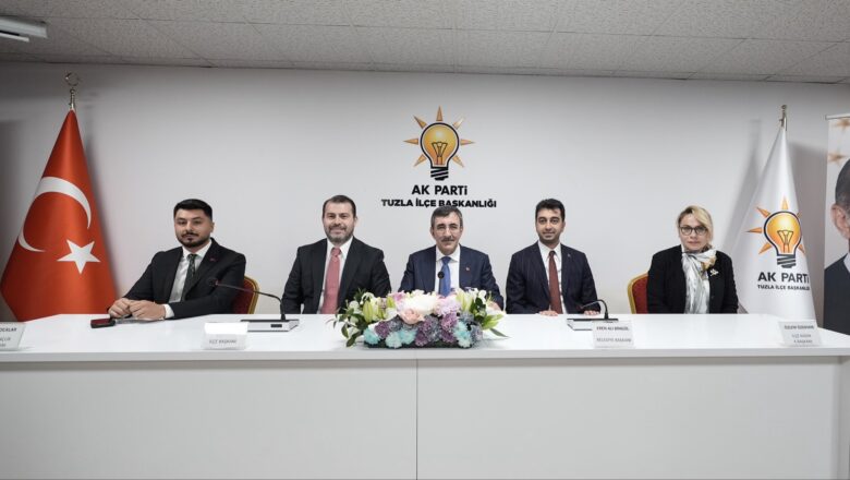  Cumhurbaşkanı Yardımcısı Cevdet Yılmaz Türkiye Yüzyılı Buluşmaları Kapsamında Tuzla’da