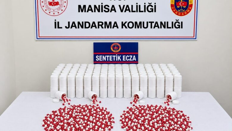 Manisa’da Uyuşturucu Operasyonu: 12 Bin 450 Sentetik Hap Ele Geçirildi