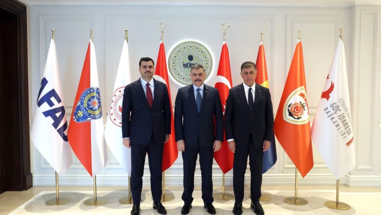 İçişleri Bakanı Mustafa Çiftçi, Eyüp Kadir İnan ve Cemil Tugay’ı Kabul Etti
