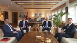 Kültür ve Turizm Bakanı Mehmet Nuri Ersoy, Eyyüp Kadir İnan ve Cemil Tugay’ı Kabul Etti