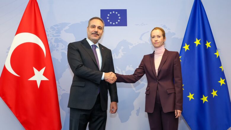  Bakan Fidan Brüksel’de Kaja Kallas İle Görüştü