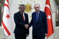 Cumhurbaşkanı Erdoğan, KKTC Cumhurbaşkanı Erhürman İle Görüştü