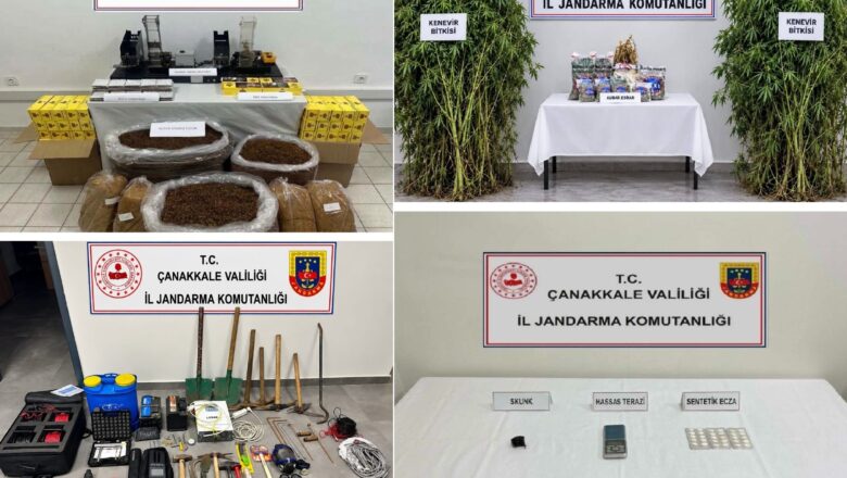 3 İlçe, 3 Ayrı Operasyon! Çanakkale’da Jandarma KOM Ekipleri Kaçakçılara Nefes Aldırmıyor