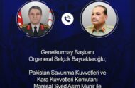 Genelkurmay Başkanı Orgeneral Bayraktaroğlu Pakistanlı Mevkidaşıyla Görüştü