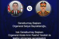 Genelkurmay Başkanı Orgeneral Selçuk Bayraktaroğlu Iraklı Mevkidaşı İle Görüştü