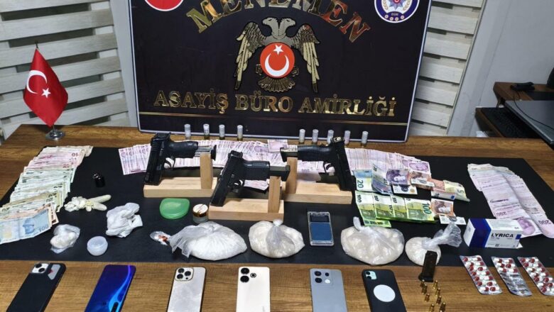  Menemen’de Uyuşturucu Ve Silah Operasyonu: 5 Şüpheli Yakalandı
