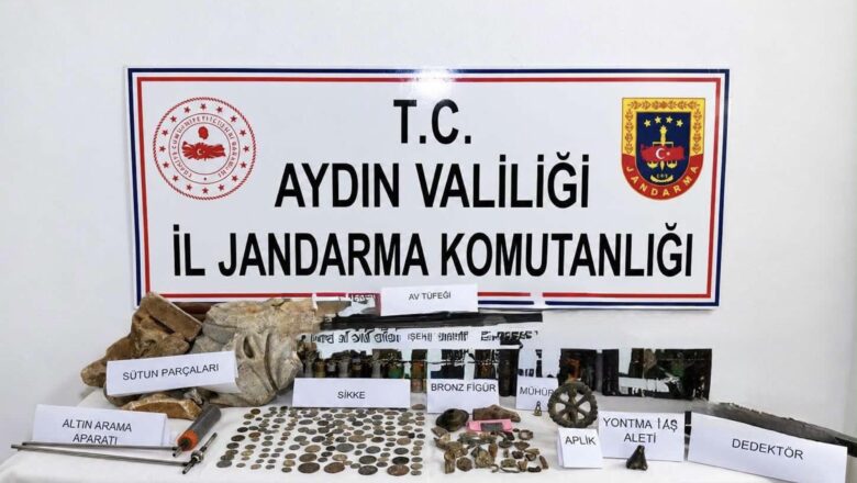  Karacasu’da Tarihi Eser Operasyonu: 157 Sikke Ele Geçirildi