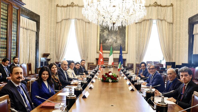 TBMM Başkanı Kurtulmuş, İtalya Senatosu Başkanı La Russa İle Görüştü