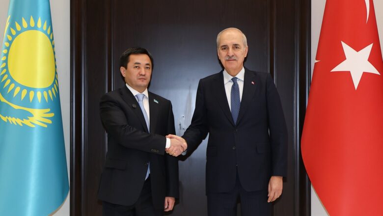 TBMM Başkanı Kurtulmuş Kazakistan Kurultay Başkanı Dadebay İle Görüştü